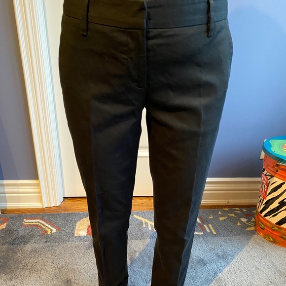 Prada Ladies Dark Navy Blue Cuffed Pants - Picture 3 of 4